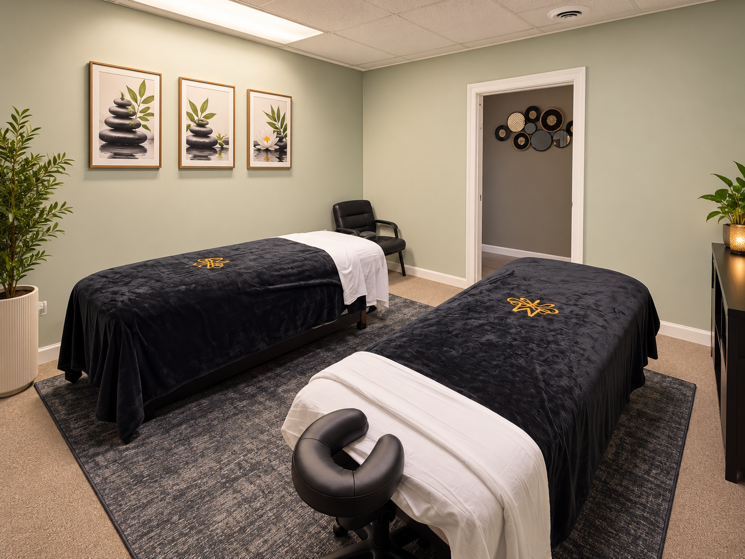 Polished treatment room inside Master’s Touch